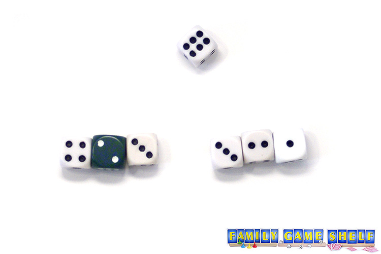 Grumpy Dice game player with two runs, one using the blue Grumpy dice.