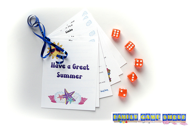 Student gifts dice pack with orange dice 