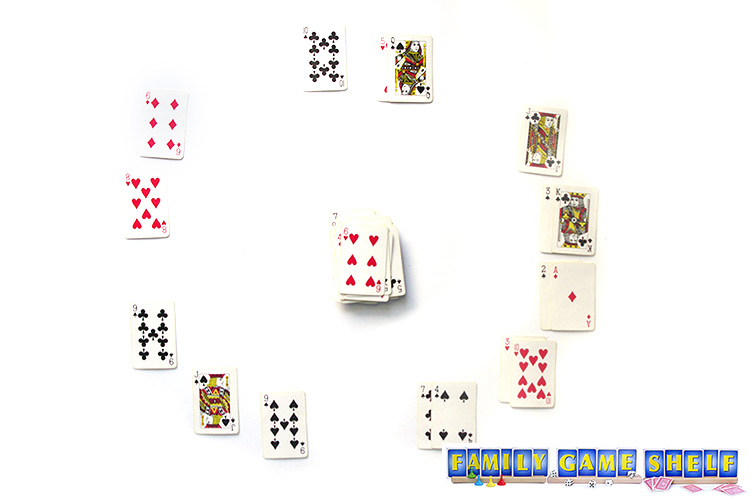 Black Hole card game at the end with an almost win