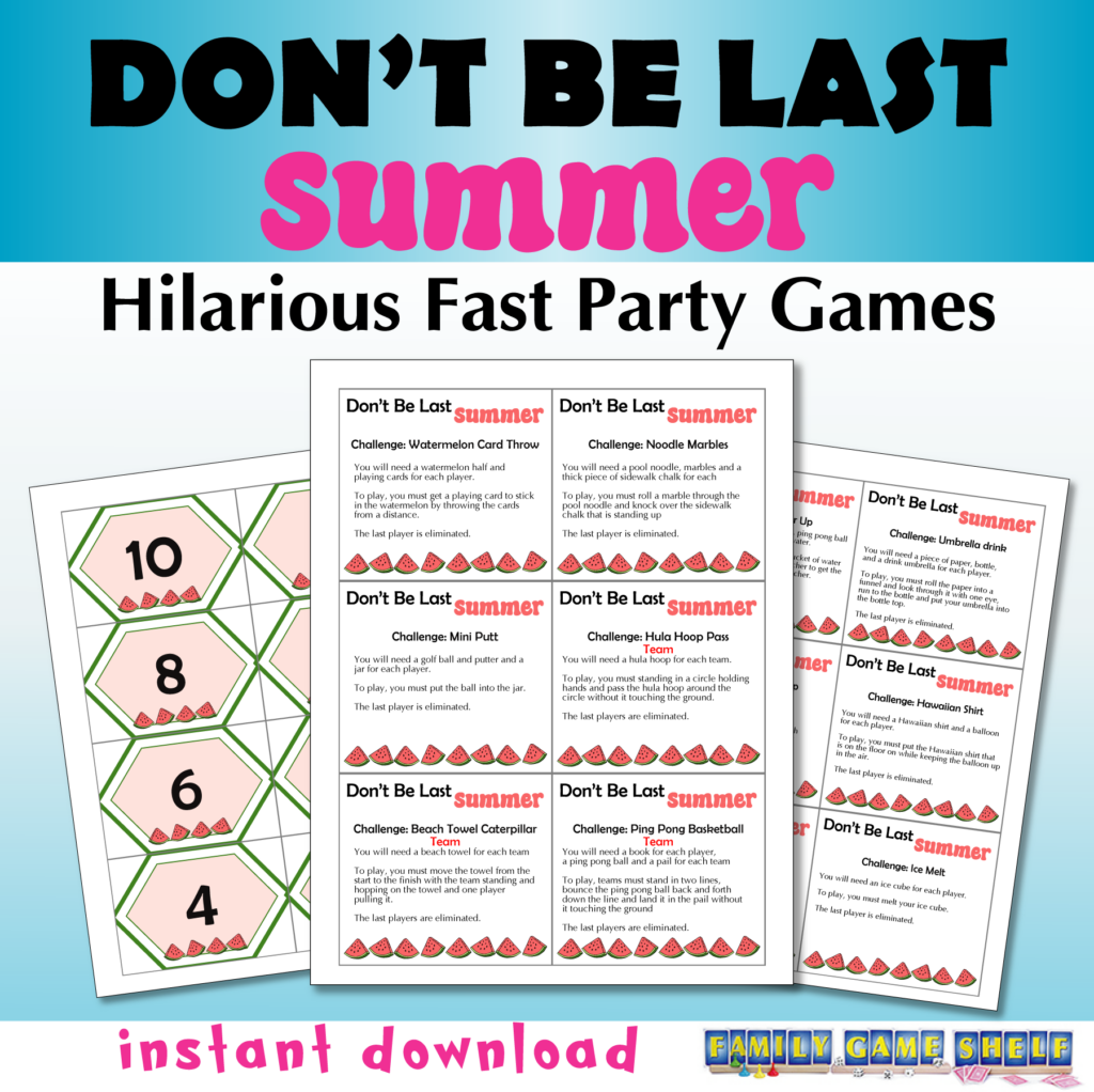 Don't Be Last Summer Games the full pack