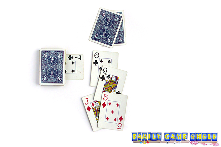 A Briscola player matching the suit lead with an ace.