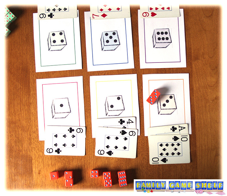 A Risk It player with two dice on the 3s