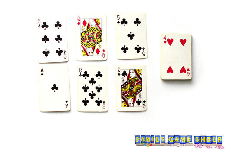 Beehive card game set up