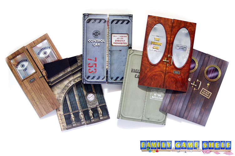 The Escape the Starline Express train car envelopes