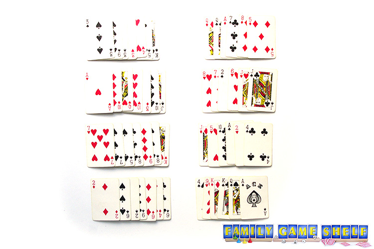 Street and Alleys card game set up