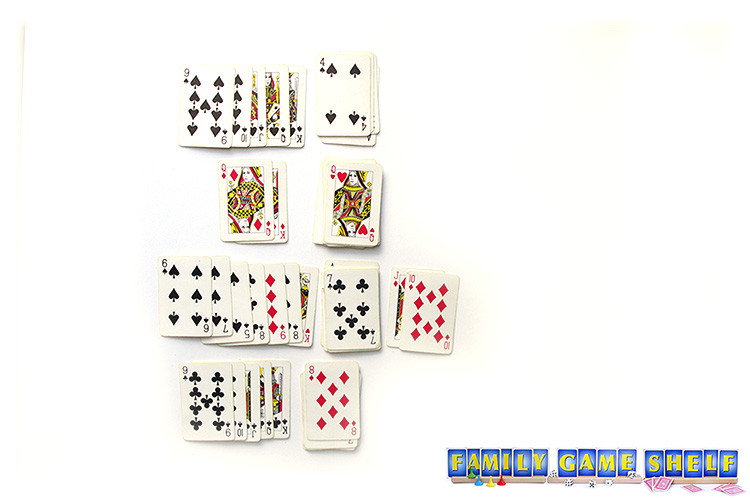 Streets and Alley card game at the end