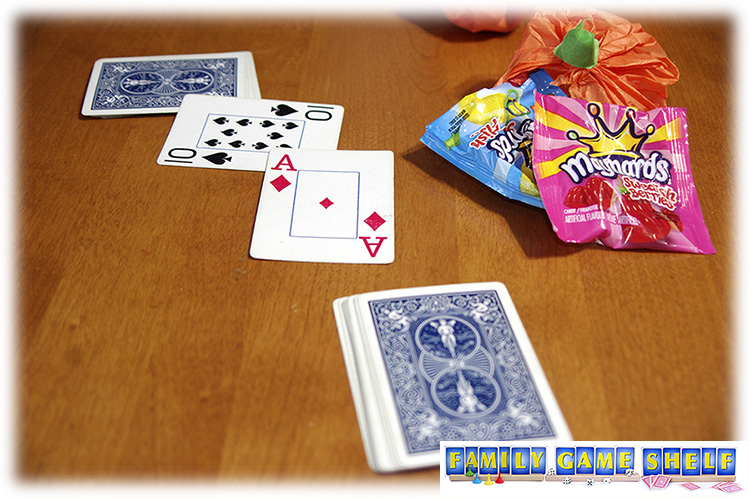 Two players challenging with an ace and ten