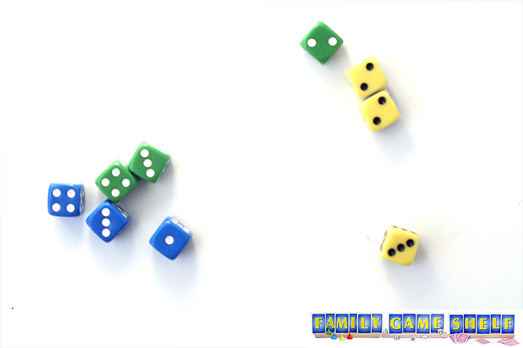 A Dice Bandit player with only one dice left